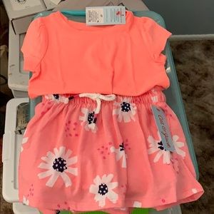 Little girl t shirt and skort